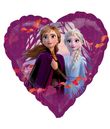 Flot hjerteballon med motiv fra Frost 2 filmen.