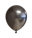 10 stk Grå ballon med metallic look