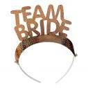 1x 'Bride to be' og 5x 'Team bride' Tiara i pap med plastik bøjle