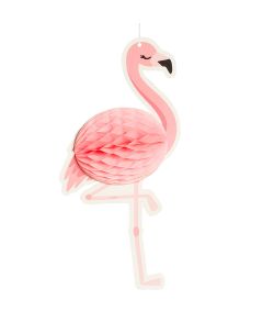 Flamingo papirvæv dekoration til ophæng