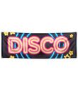Disco Fever banner i polyester, med 4 ringe til ophæng