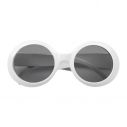 Hvid briller i plastik til f.eks. 80er disco udklædningen