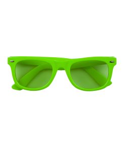 Neon grønne plastik briller.