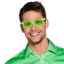 Neon grønne plastik briller.
