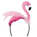 Hårbøjle med pink flamingo
