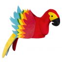 Papegøje hat i stof til f.eks. hawaii festen