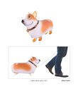 Folieballon af gående Corgi hund i snor