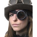Steampunk monocle med goggles øje og elastik rem
