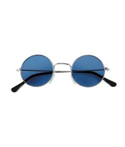 Lennon brille med blåt glas