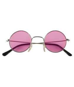Lennon brille med pink glas