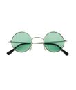 Lennon brille med grønt glas