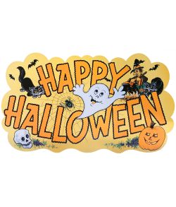 Stort Happy Halloween papskilt