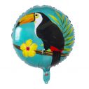 Rund Tukan folieballon til Hawaii fødselsdagen