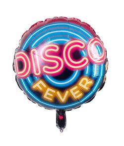 Rund folieballon til disco festen
