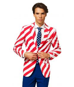 Flot OppoSuit jakkesæt i de amerikanske farver.
