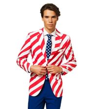 Flot OppoSuit jakkesæt i de amerikanske farver.