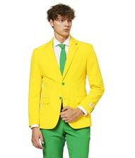 Flot OppoSuit jakkesæt i Brasiliens farver. 