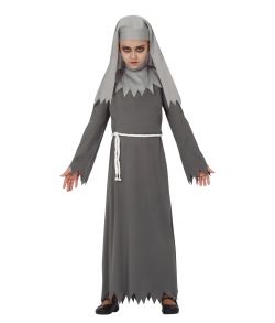 Uhyggeligt nonne kostume