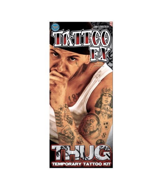 Pakke med gangster engangs tatoveringer