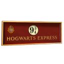 Flot Hogwarts Express spor 9 3/4 skilt i træ.