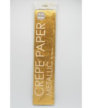 Crepe papir, metallic Guld