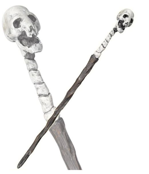 Flot Death Eater tryllestav med kranie.