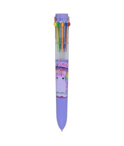 Smart Enhjørning kuglepen med 10 forskellige farver.