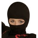 Billig sort ninja maske i børnestørrelse.
