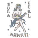 Flot kunstig Hawaii pige tatovering.