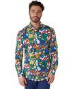Flot skjorte fra OppoSuits med sjove Super Mario motiver.
