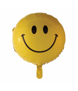 Rund Smiley emoji folieballon