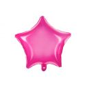 Gennemsigtig stjerne folieballon i pink