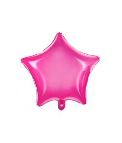 Gennemsigtig stjerne folieballon i pink