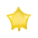 Gennemsigtig stjerne folieballon i gul