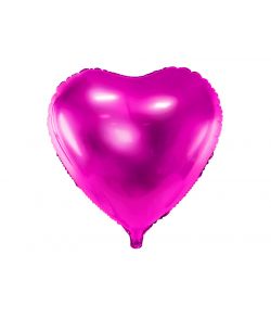 Flot fuchsia hjerte ballon