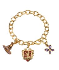 Flot guldbelagt Gryffindor armbånd med vedhæng. 