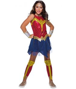 Flot Wonder Woman kostume fra DC Comics til piger.