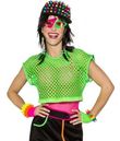 Flot neongrøn net top til 80er udklædningen. 