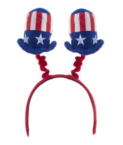 USA mini hat på hårbøjle.