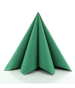 Flotte mørkegrønne papir servietter i kraftig kvalitet. 