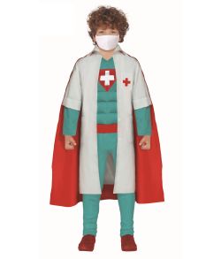 Sejt Doktor superhelt kostume til drenge. 