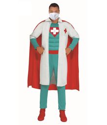 Sejt Doktor superhelt kostume til voksen.
