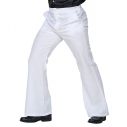 Flotte hvide disko bukser med vide ben.