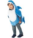 Sjovt Daddy Shark kostume til baby.
