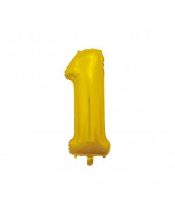 Folieballon 1 Guld 66 cm