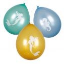 6 stk. mermaid balloner med flotte motiver