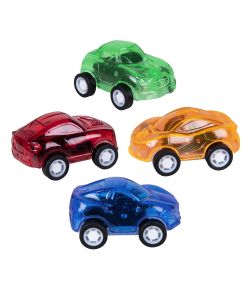 4 stk. små biler i forskellige farver.