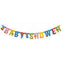 Flot Babyshower banner i flotte farver