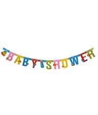 Flot Babyshower banner i flotte farver