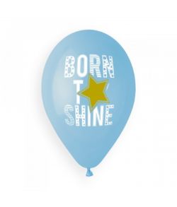 Lyseblå Born to shine balloner